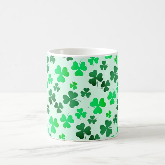 Clover Shamrock Irish Green Spring St Patricks Day Koffiemok (Center)