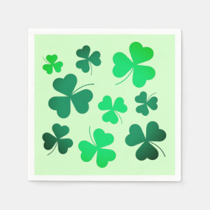 Clover Shamrock Irish Spring Green St Patricks Day Servet