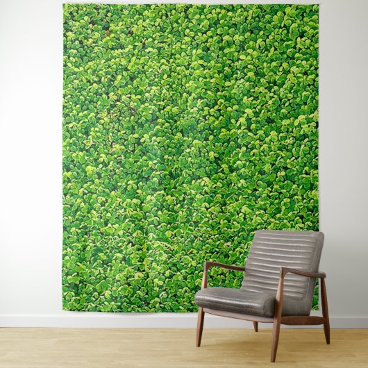 Clover Shamrock Photo Backdrop Tapestry Wandkleed (In situ)