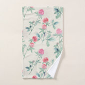 Clover, shamrock sur beige. (Serviette à main)