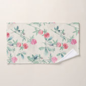 Clover, shamrock sur beige. (Serviette à main)