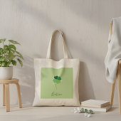 Clover Tote Bag – Green Floral Design