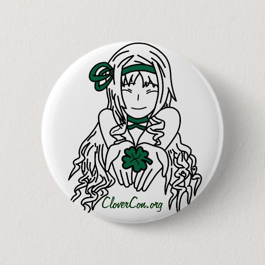 CloverCon Ronde Button 5,7 Cm (Voorkant)