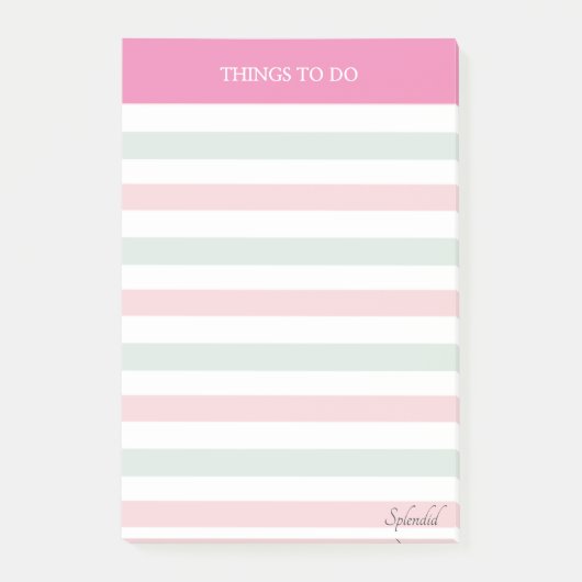 Clovers en pasta-striped dingen om neen te doen post-it® notes (Voorkant)