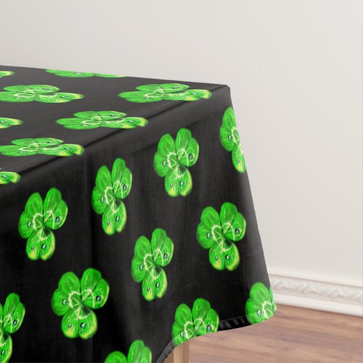 Clovers Tablecloth - Aangepaste kleuren Tafelkleed (Voorbeeld)
