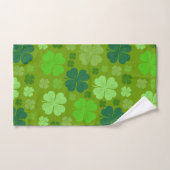 Clovers verts, Lucky Clovers, Saint Patrick's Day (Serviette à main)