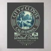 CLOVIS FRESNO CALIFORNIA - STAD CLOVIS CA POSTER (Voorkant)