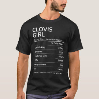 Clovis Girl Funny California Hometown T-shirt