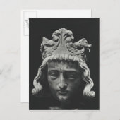 Clovis II , Merovingian Frankish Briefkaart (Voorkant / Achterkant)