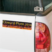 Cloward en Piven 2016 Bumpersticker (Op Truck)