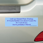 Cloward Piven Strategie Bumpersticker (Op auto)