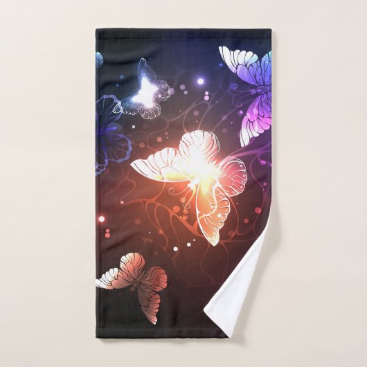 Clowing Night Butterflies (Serviette à main)