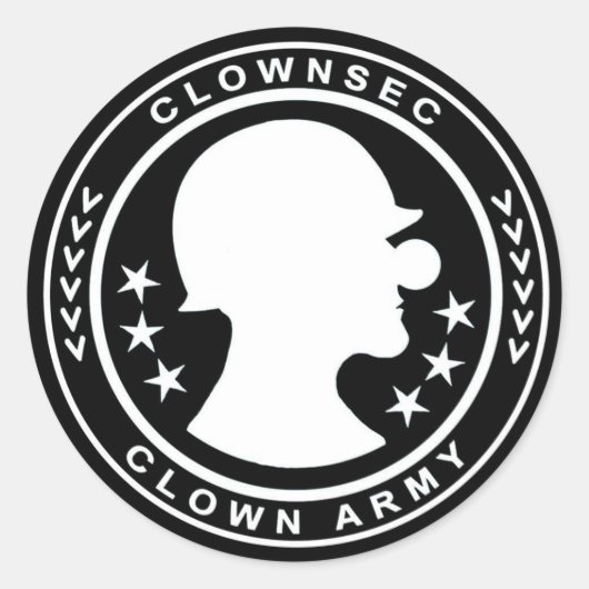 Clown Army Badge Sticker (Voorkant)