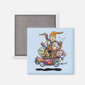 Clown auto 5-19 magneet (Voorkant / Achterkant)