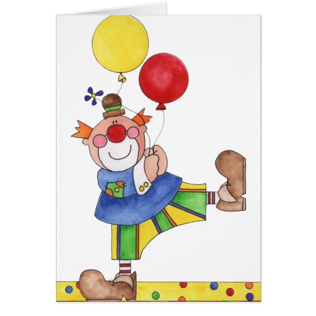 Clown avec des ballons (Devant)
