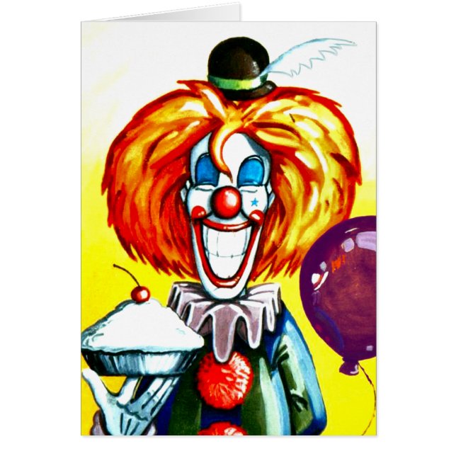 Clown avec la peinture de tarte (Devant)
