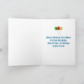 Clown Birthday Kaart (Binnen)