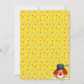Clown Birthday Party Invitation Kaart (Achterkant)