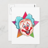 clown briefkaart (Voorkant / Achterkant)