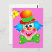 clown briefkaart (Voorkant / Achterkant)