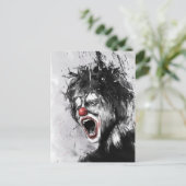 clown briefkaart (Staand voorkant)