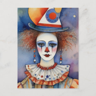 clown briefkaart