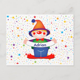 clown briefkaart