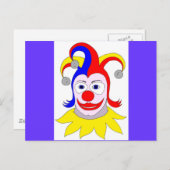 clown briefkaart (Voorkant / Achterkant)