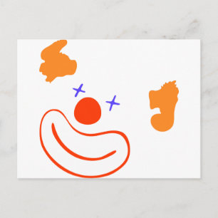 clown briefkaart