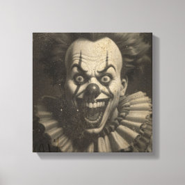  clown canvas muurkunst
