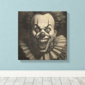  clown canvas muurkunst afdruk (Insitu (Houten vloer))