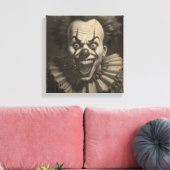  clown canvas muurkunst afdruk (Insitu (Woonkamer))