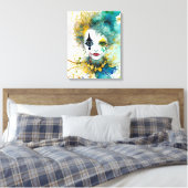 Clown Canvas Print (Insitu (Slaapkamer))