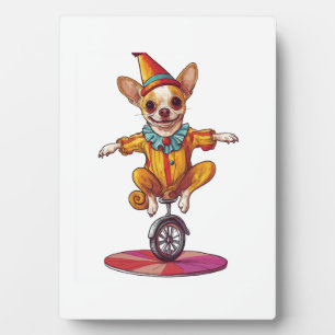 Clown Chihuahua � Grappige Circus Hond Fotoplaat