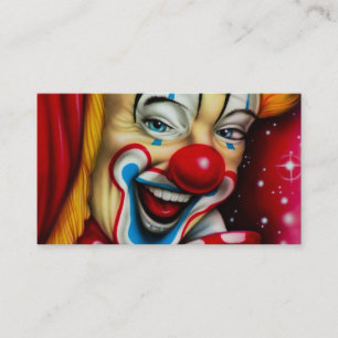Clown Clowns voor verjaardagsfeestjes Visitekaartj Visitekaartje