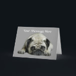 Clown de carlin à la carte de voeux de coeur<br><div class="desc">Entrez dans la personnaliser et changez le texte, VOTRE MESSAGE ICI, en celui que vous vouliez. Vous pouvez même le supprimer. Par exemple le joyeux anniversaire, Merci, pensant à vous, obtiennent bien, Mlle You, félicitations, anniversaire, heureuse Sainte-Valentin, Joyeuses Pâques, Joyeux Noël, etc. Cette carte a été laissée l'intérieur vide pour...</div>