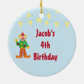 Clown de cirque de bande dessinée et ornement (Dos)