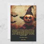 Clown déplaisant Halloween Bash Invitation (Dos)