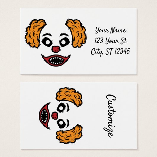 Clown effrayant Thunder_Cove (Devant & derrière)