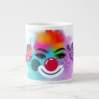 Clown en make-up extra grote beker