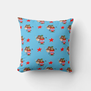Clown Et Bull Coussin Occidental