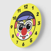 Clown Face Emoji Grote Klok (Hoek)