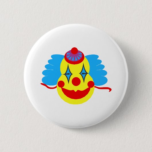 Clown Face Goofy Ronde Button 5,7 Cm (Voorkant)