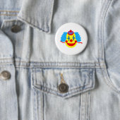 Clown Face Goofy Ronde Button 5,7 Cm (In situ)