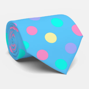 Clown feest das tie_meerkleurige polka stippen op