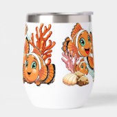 Clown fish Cartoon cute Family Underwater (Gauche)