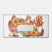 Clown fish Cartoon cute Family Underwater (Clavier et souris)