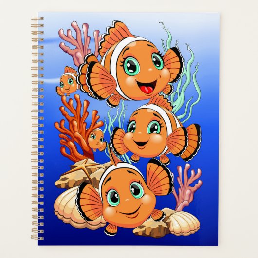 Clown fish Cartoon cute Family Underwater (Devant)
