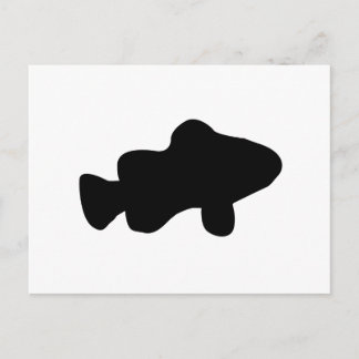 Clown Fish Silhouette Briefkaart