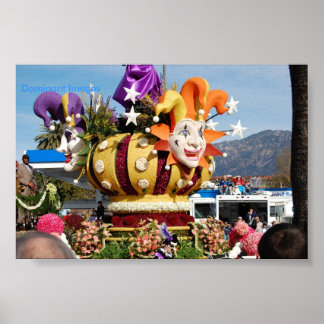 Clown Float Roos Parade Pasadena, Dominant Afbeeld Poster
